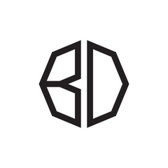 two letter BO octagon logo