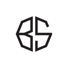 two letter BS octagon logo