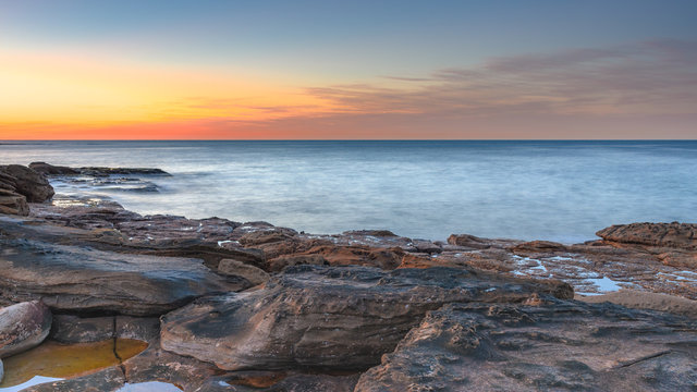 Coastal Sunrise from the Rock Platform