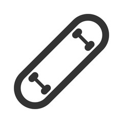 Skateboard line icon vector