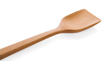wooden spoon isolated on white background