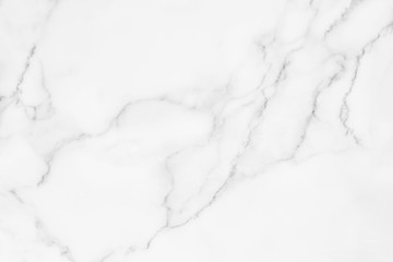 White marble texture with natural pattern for background.