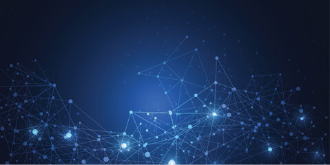 Internet connection, abstract sense of science and technology graphic design background. Vector illustration