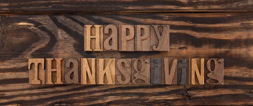 A Rustic Brown Happy Thanksgiving Background
