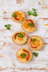 Tartlets with vegetables