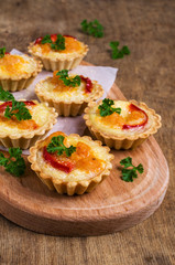 Tartlets with vegetables