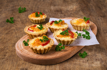 Tartlets with vegetables
