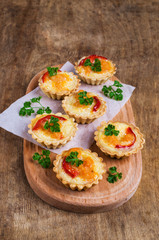Tartlets with vegetables