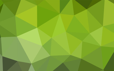 Plakat Light Green, Yellow vector polygonal template.