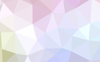 Light Multicolor vector gradient triangles template.