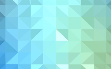 Light Blue, Green vector abstract polygonal pattern.
