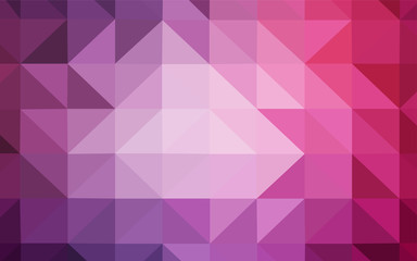 Light Purple, Pink vector shining triangular backdrop.