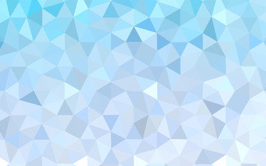 Fototapeta premium Light BLUE vector triangle mosaic texture.