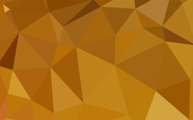 Light Orange vector abstract polygonal template.
