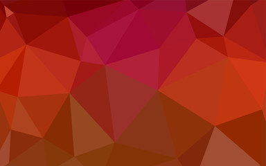 Fototapeta premium Dark Orange vector abstract mosaic pattern.