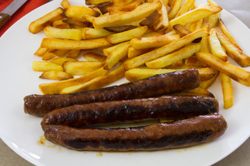 merguez et frites