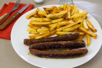 merguez et frites