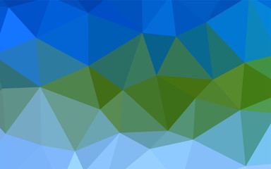 Light Blue, Green vector polygon abstract backdrop.