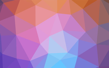 Light Blue, Yellow vector abstract mosaic background.