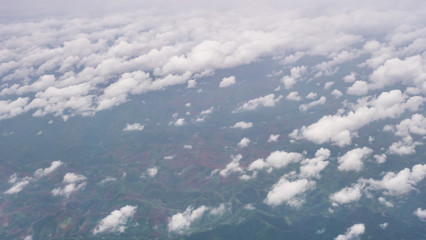 Obraz na płótnie Canvas Aerial view of mountain