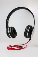 Headphones for music sound. Isolated on white background