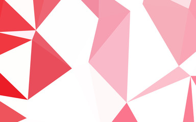 Light Red vector shining triangular cover.