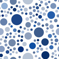 Dark BLUE vector seamless cover with spots.
