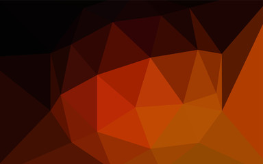 Fototapeta premium Dark Red vector polygon abstract background.
