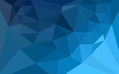 Light BLUE vector polygon abstract layout with a heart in a centre.