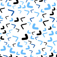 Light BLUE vector seamless  template with bubble shapes.