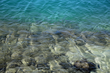 Turquoise clear water