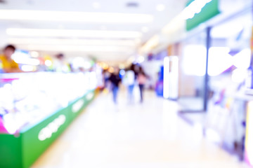 shopping mall abstract defocused blurred background