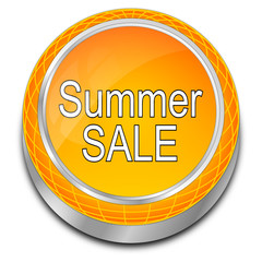 Summer Sale Button - 3D illustration