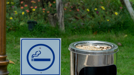 Outdoor ashtrays