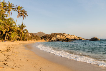 A typical view in Tayrona National Park Colombia