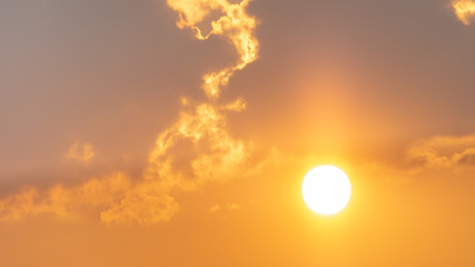 Sunset and sky  clouds