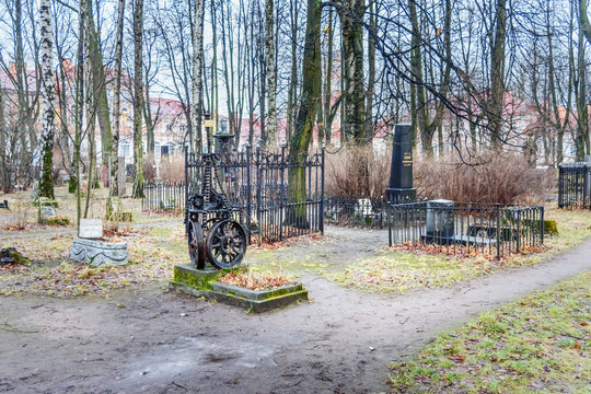 Cossacks Cemetery of Alexander Nevsky Lavra. Saint Petersburg, Russia