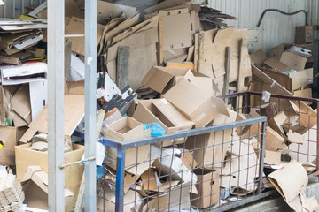 A pile of wastepaper