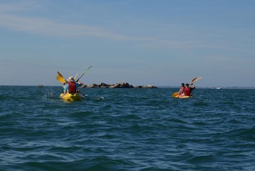Kayaks de mer, Atlantique, France