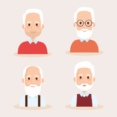 cute grandfathers avatars characters