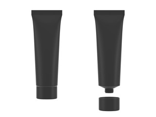 Tube mock up isolated on white background,3D rendering