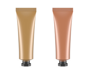 Tube mock up isolated on white background,3D rendering