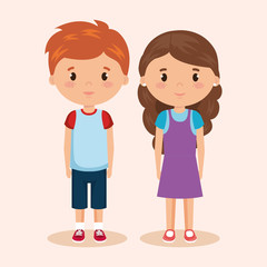 cute and little kids couple