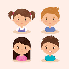 cute and little kids group