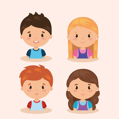 cute and little kids group