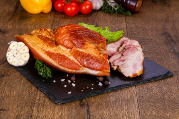 Smoked pork meat