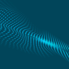 Abstract blue tech wavy futuristic background