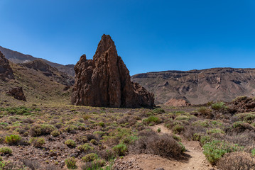 Teide Nationalpark in Teneriffe mit eindrucksvoller Landschaft und tiefblauem Himmel