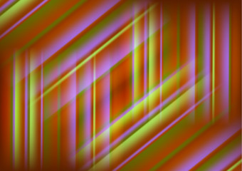 Abstract colored glowing lines on a dark background, light effects. Vector illustration.