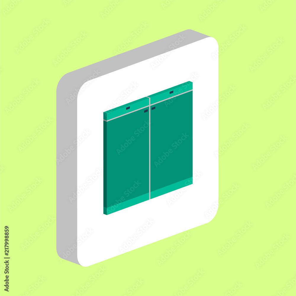 Poster drawer simple vector icon. illustration symbol design template for web mobile ui element. perfect co